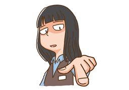 look down onのイラスト